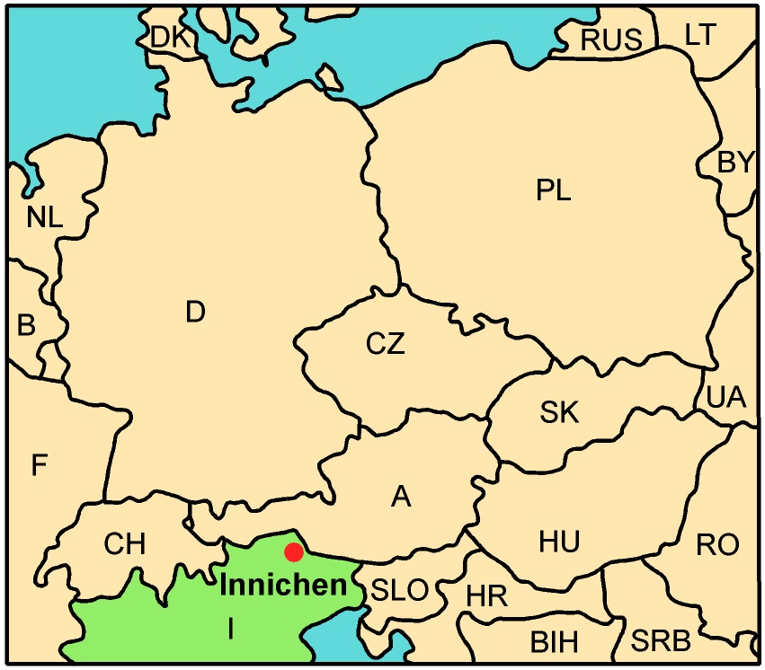 Finish of the sprint in the town of Innichen